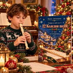12 Коледни песни за блокфлейта в С 2ч. Свири и пей оп.6