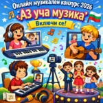 Международен виртуален музикален конкурс "Аз уча музика" 2026