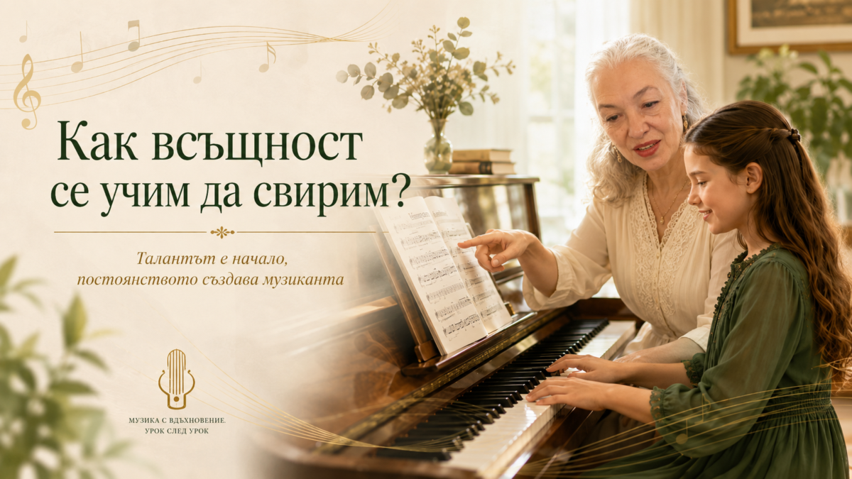 Как всъщност се учим да свирим?