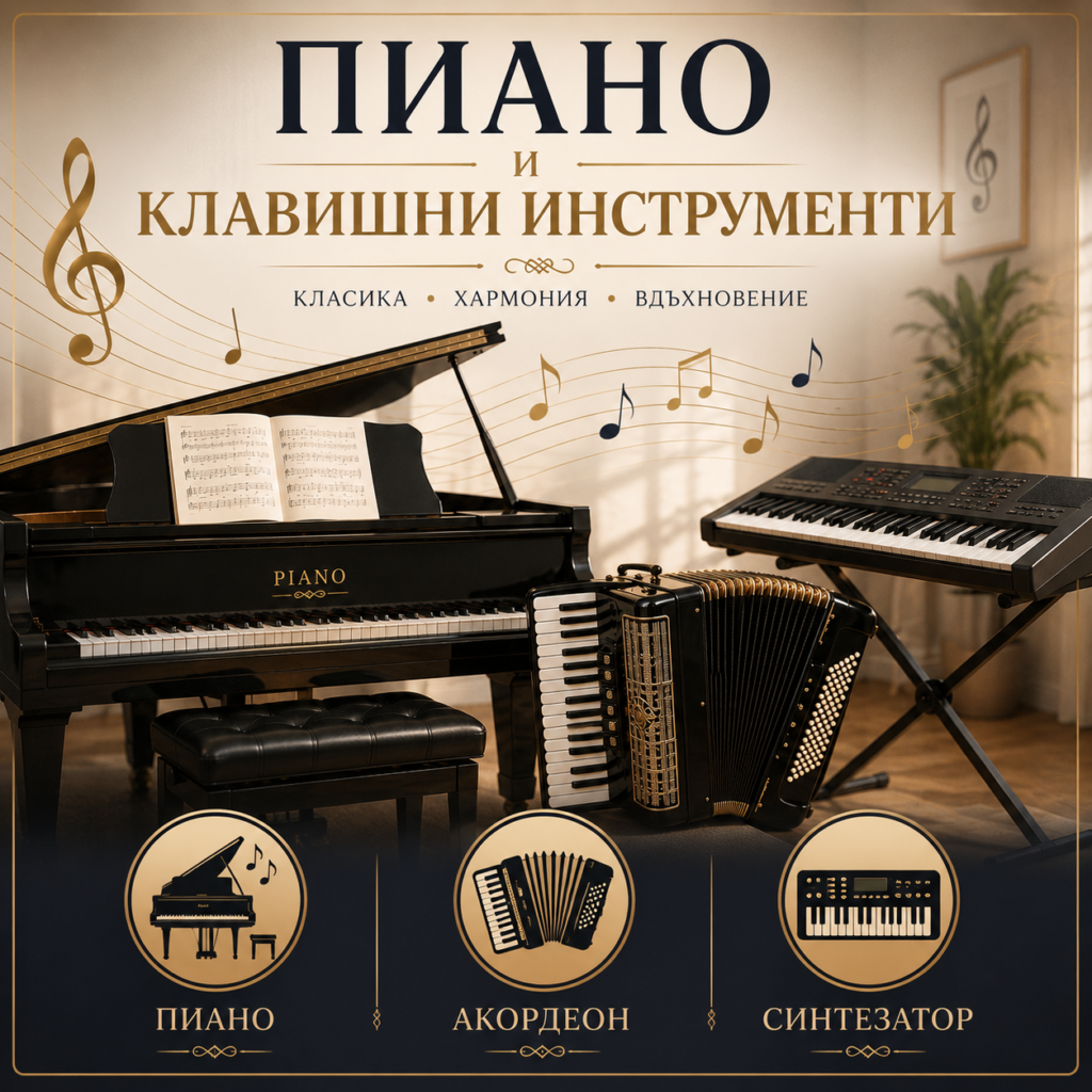 Обучение по пиано и клавишни инструменти